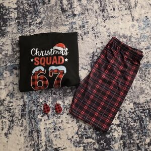 Christmas Squad Black and Red Outfit